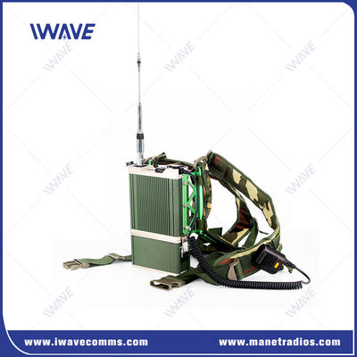 Ad-Hoc Network Στρατιωτικό Manpack Radio Repeater 136MHz-174MHz VHF Manpack Radio